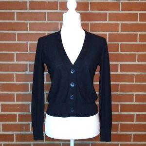 J. Crew Black Button Down Cardigan XXS
